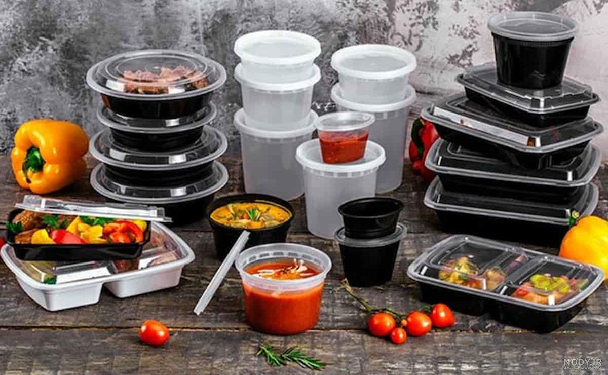 عکس ظرف یکبار مصرف غذا عکس ظرف یکبار مصرف غذا