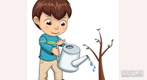 نقاشی روز درختکاری آسان نقاشی روز درختکاری آسان