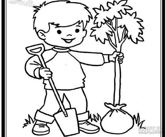 نقاشی روز درختکاری برای کلاس پنجم نقاشی روز درختکاری برای کلاس پنجم