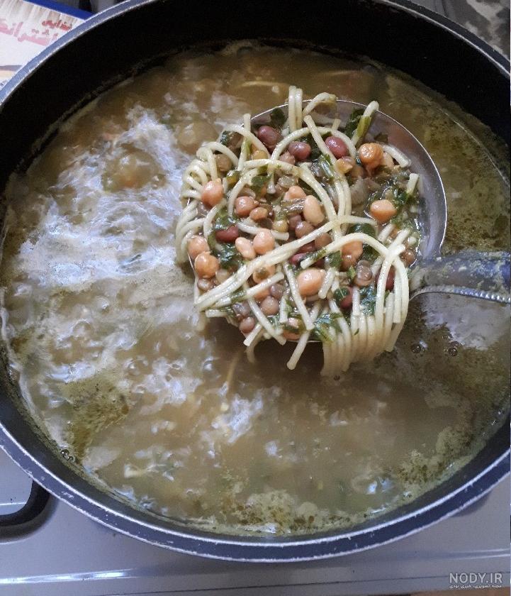 آموزش درست کردن آش رشته به صورت تصویری