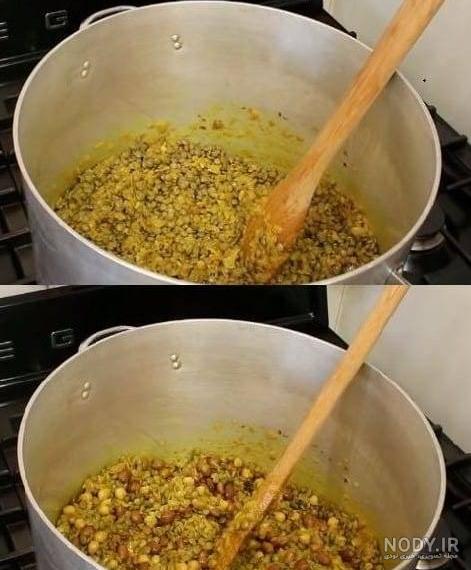 آموزش درست کردن آش رشته به صورت تصویری