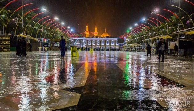 حرم امام حسین در شب حرم امام حسین در شب