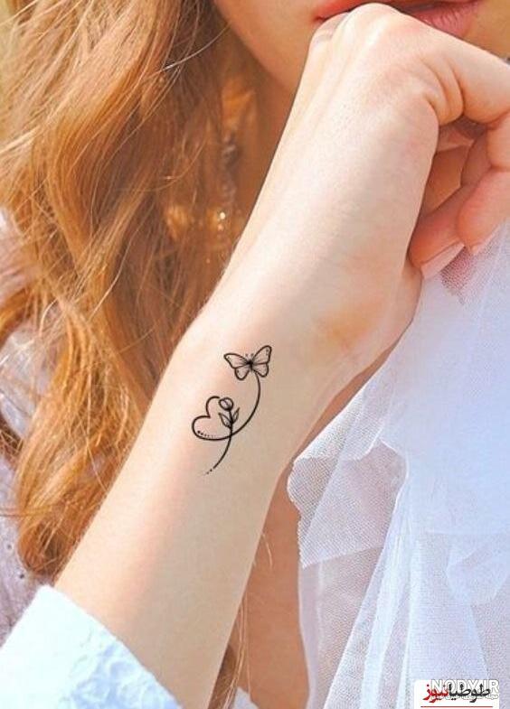 طرح تاتو دخترانه روی دست (مچ - ساعد - بازو - انگشت)
