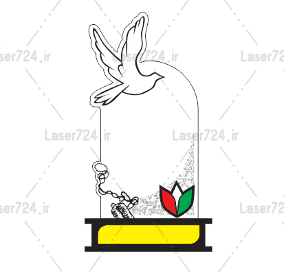 طرح لیزر وکتور طاووس |