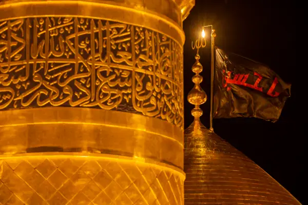 عکس حرم امام حسین در شب عکس حرم امام حسین در شب