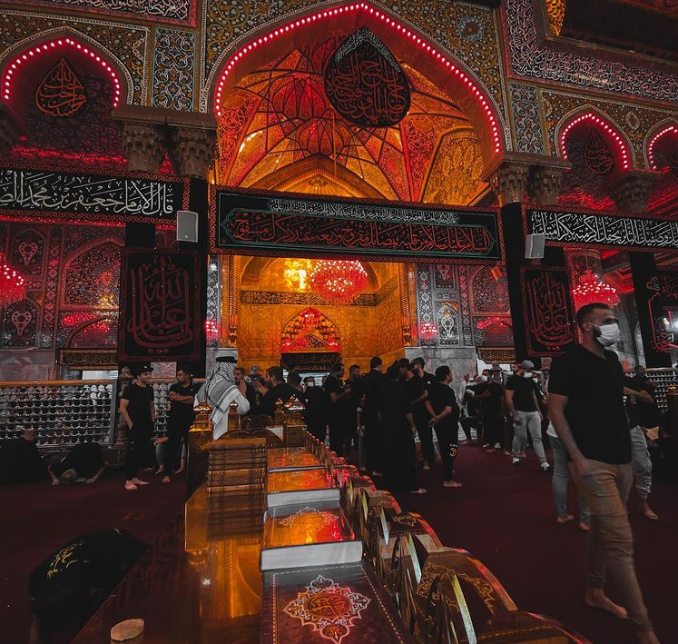 عکس حرم امام حسین در شب عکس حرم امام حسین در شب