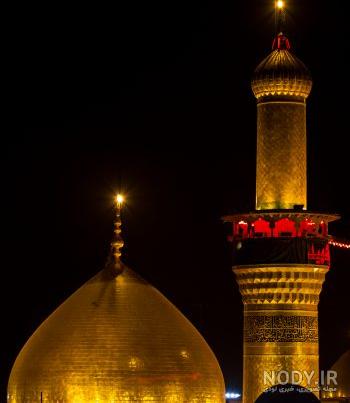 عکس حرم امام حسین در شب میلاد عکس حرم امام حسین در شب میلاد