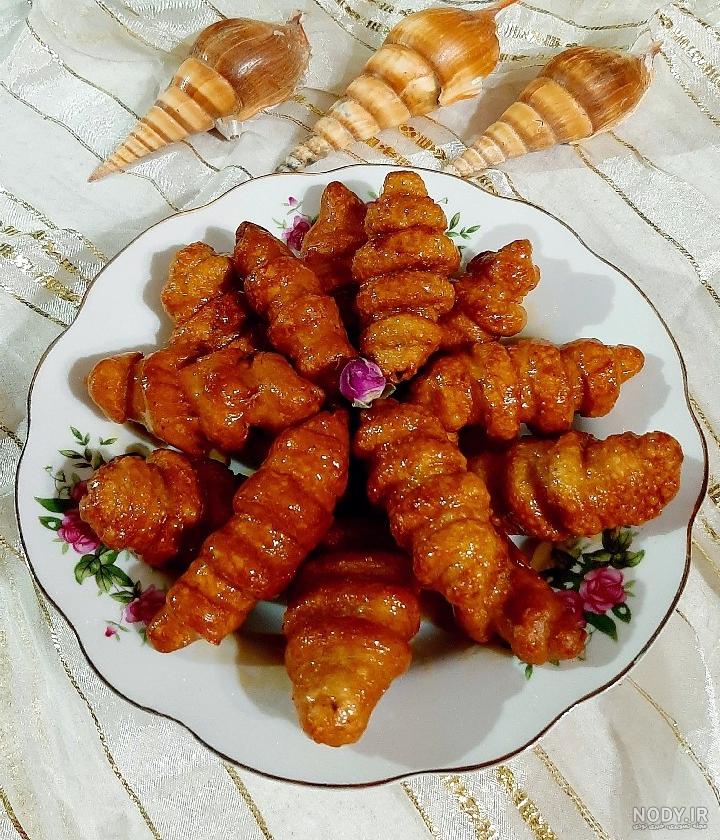طرز تهیه شیرینی صدفی ساده و خوشمزه با فر و بدون فر و قالب + عکس مراحل