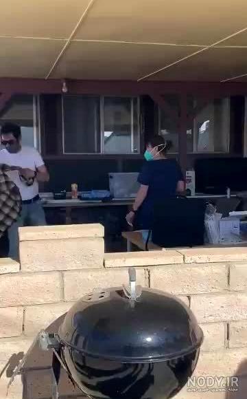 عکس خبرساز شهاب حسینی و پسرش