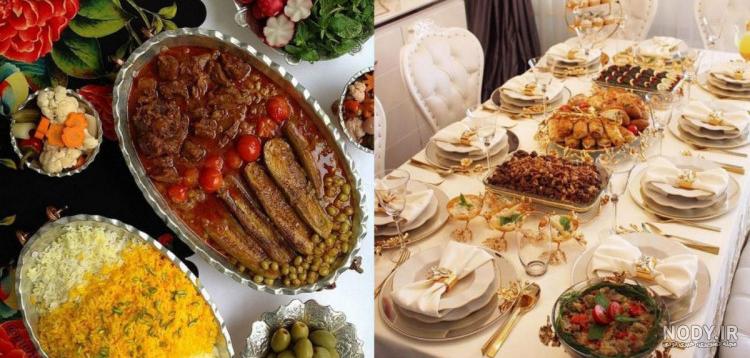 عکس سفره شام ایرانی عکس سفره شام ایرانی