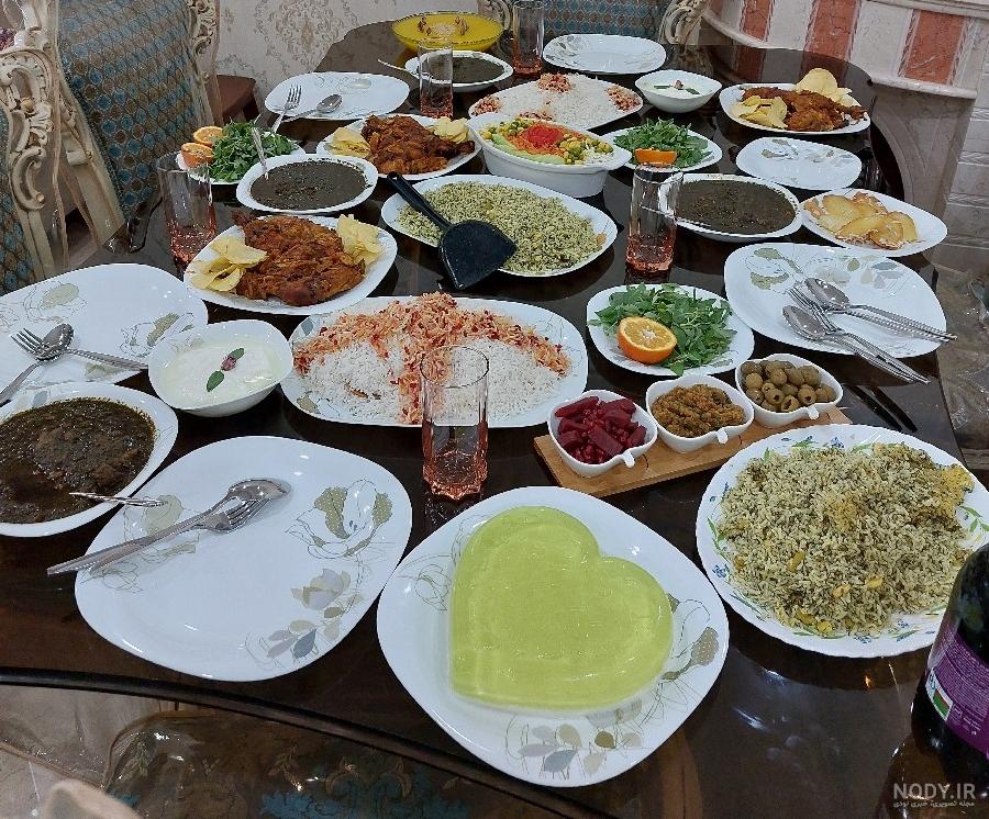 عکس سفره شام سنتی عکس سفره شام سنتی