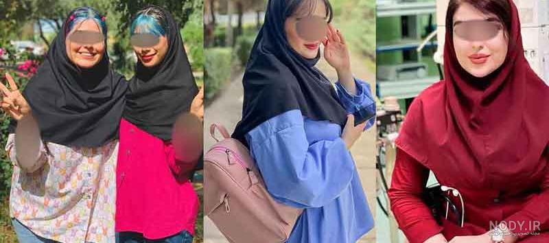 25 مدل مو زیر مقنعه برای دانشگاه و مدرسه + آموزش جلو موی سر برای زیر
