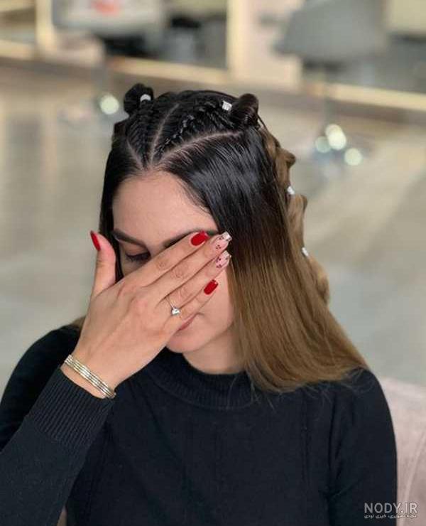 مدل‌های زیبای بافت جلو مو دخترانه و زنانه+ عکس