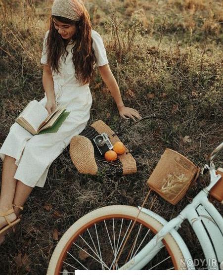  عکس پروفایل دوچرخه و گل