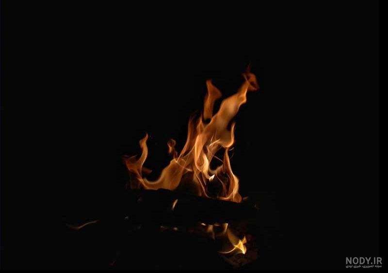 عکس آتش و طبیعت
