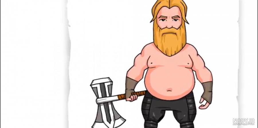 How To Draw Cartoon Thor