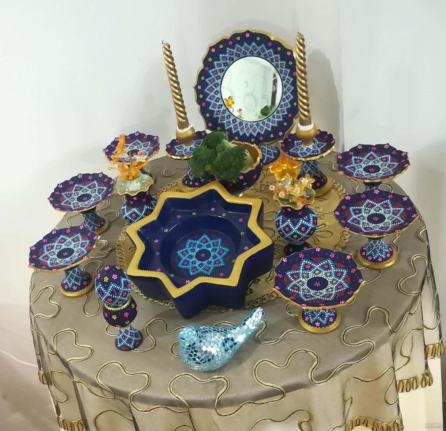 تزیین سفره هفت سین برای سال جدید | Haft seen, Haftseen design, Nowruz table