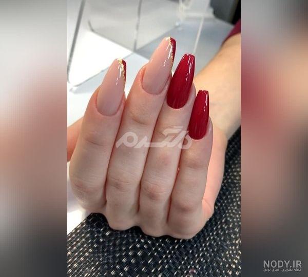طراحی ناخن قرمز شیک و دخترونه + کاشت ناخن قرمز طراحی ناخن قرمز شیک و دخترونه + کاشت ناخن قرمز