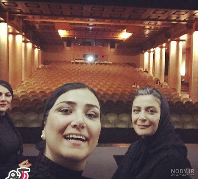 عکس باران کوثری با مادرش - عکس نودی