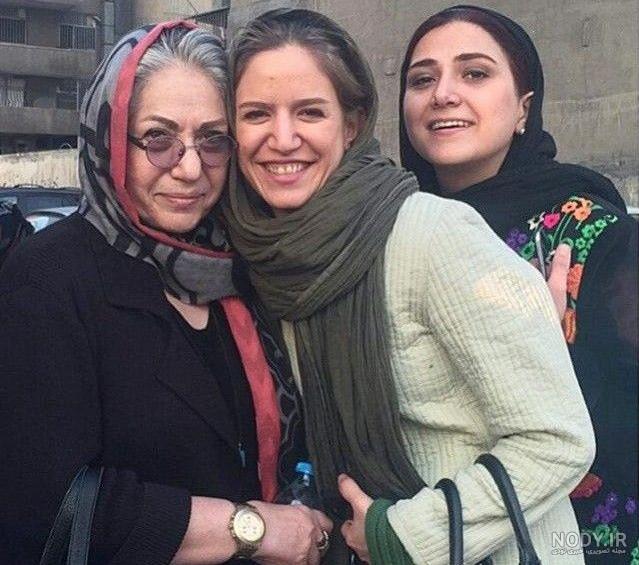 عکس جدید باران کوثری و مادرش - مهین فال