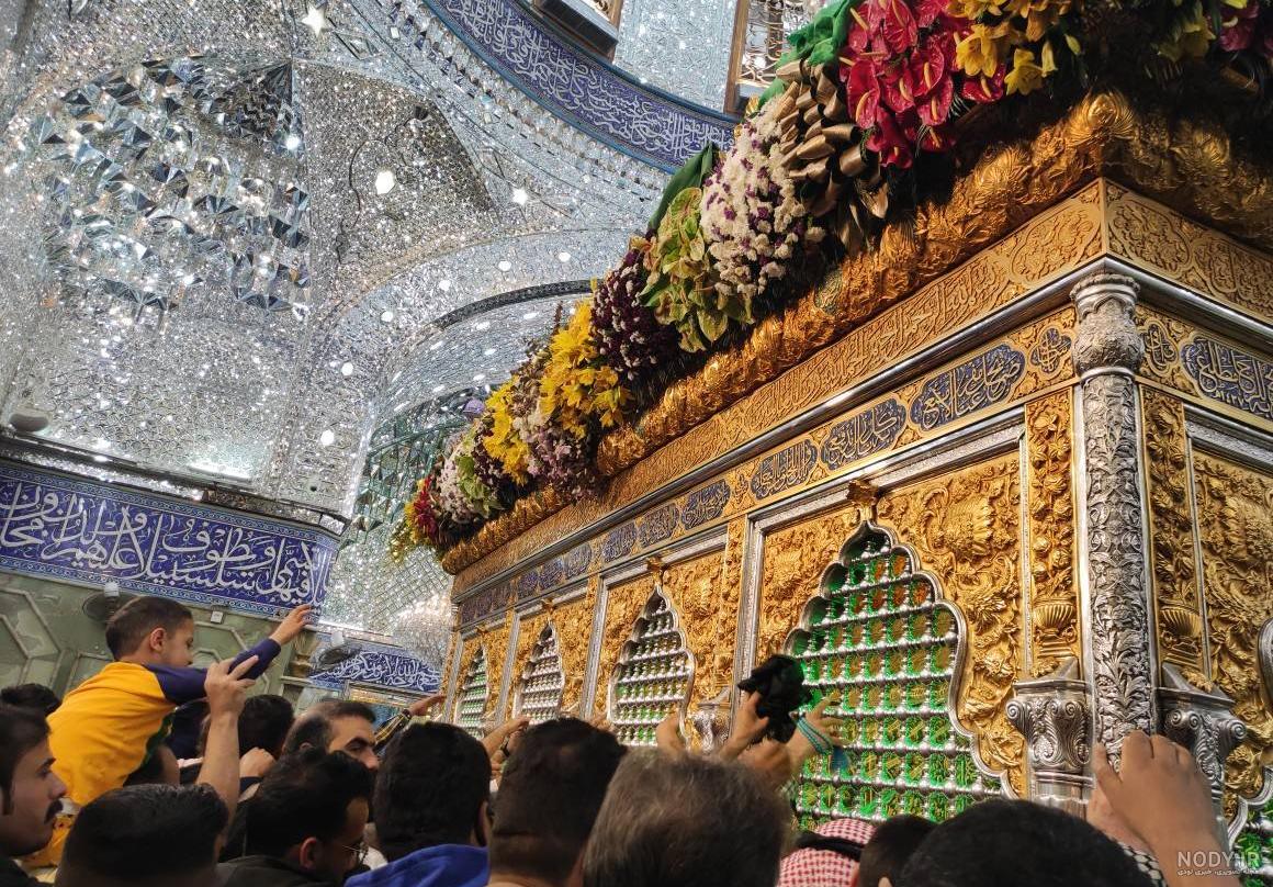 عکس حرم امام حسین در شب عکس حرم امام حسین در شب
