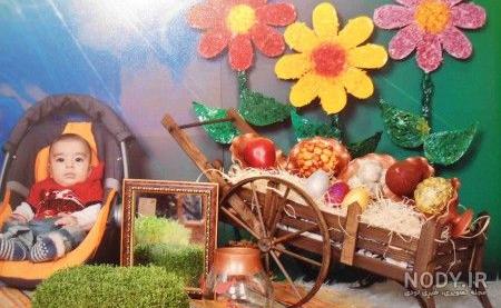 عکس ماهگرد نوزاد با هفت سین