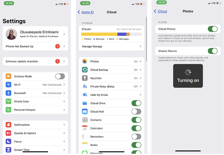 نحوه تغییر عکس پروفایل iCloud از طریق آیفون یا آیپد