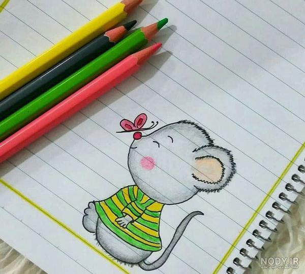 نقاشی ساده دفتر مشق کلاس اولی