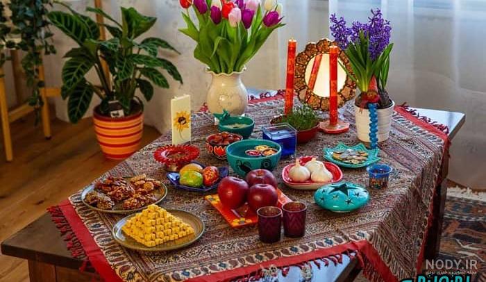 22 عکس بسیار زیبا و جدید از تزیین سفره هفت … 22 عکس بسیار زیبا و جدید از تزیین سفره هفت …