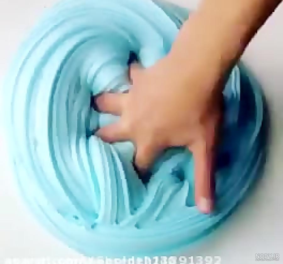 رنگی کردن کلی اسلایم شفاف (از دست ندید!!!!)