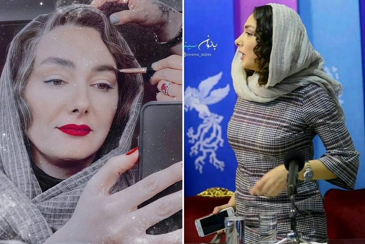 سلفی عجیب و بدون ارایش هانیه توسلی + عکس