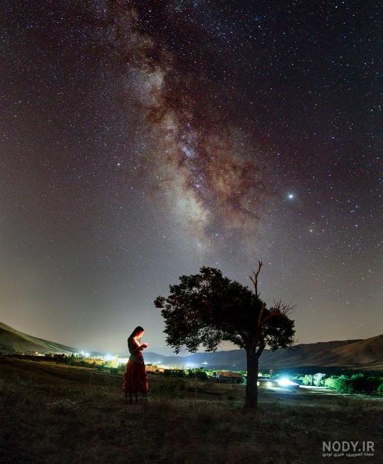 ۵۵ عکس پروفایل آسمان شب پرستاره و رویایی