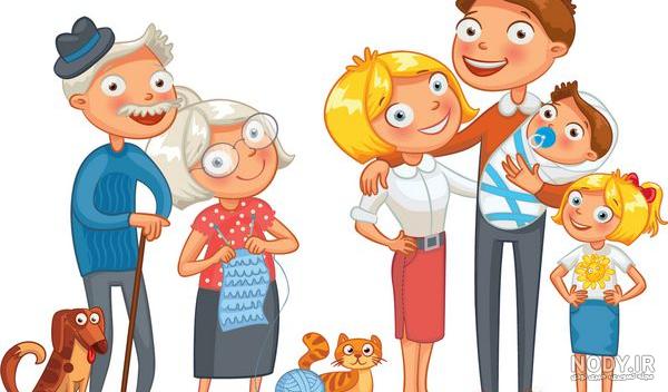 عکس خانواده کارتونی برای پروفایل