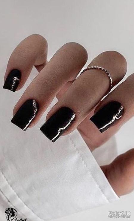 عکس لاک ژل مشکی