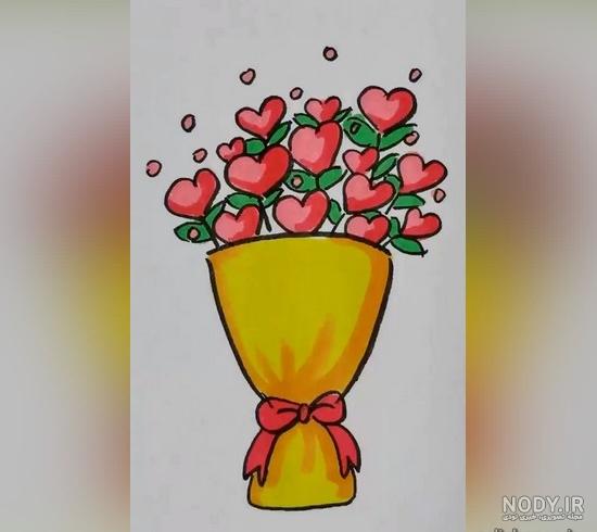 نقاشی ساده گل لاله نقاشی ساده گل لاله