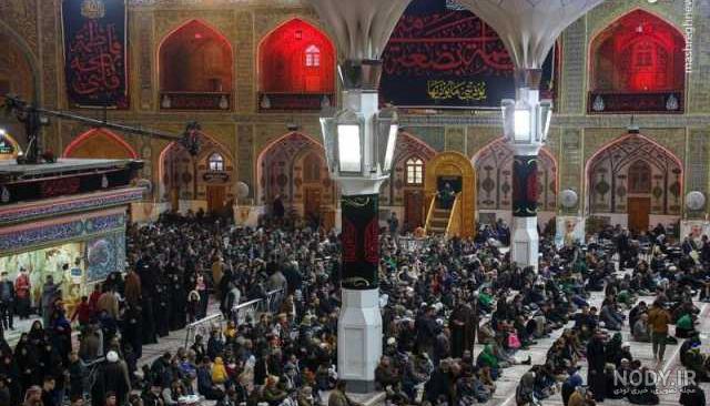 سیاهپوش شدن حرم امیرالمومنین(ع) در آستانه لیالی قدر + فیلم