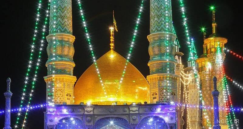 عکس از حرم امام رضا شب
