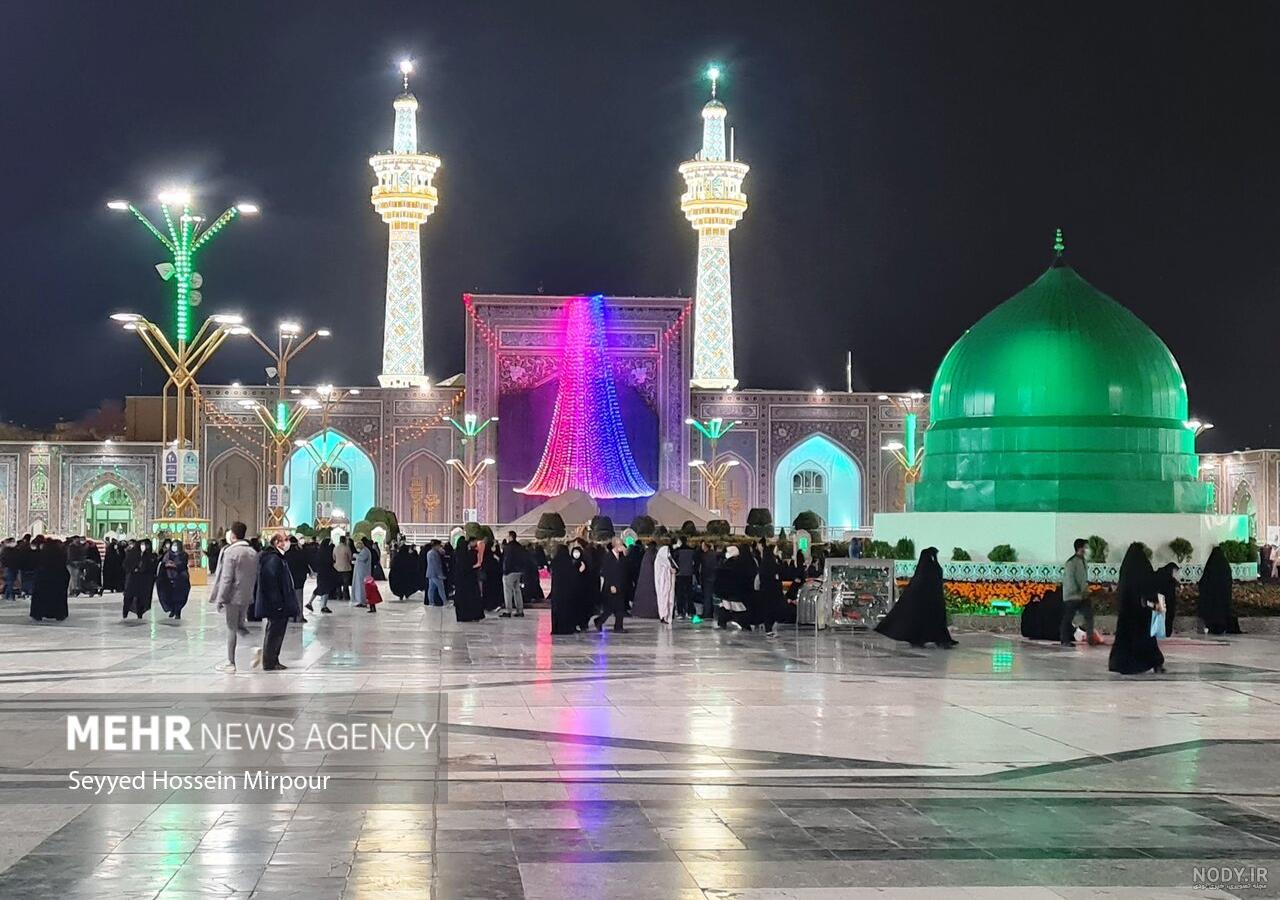 عکس حرم شب
