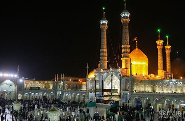 عکس حرم در شب