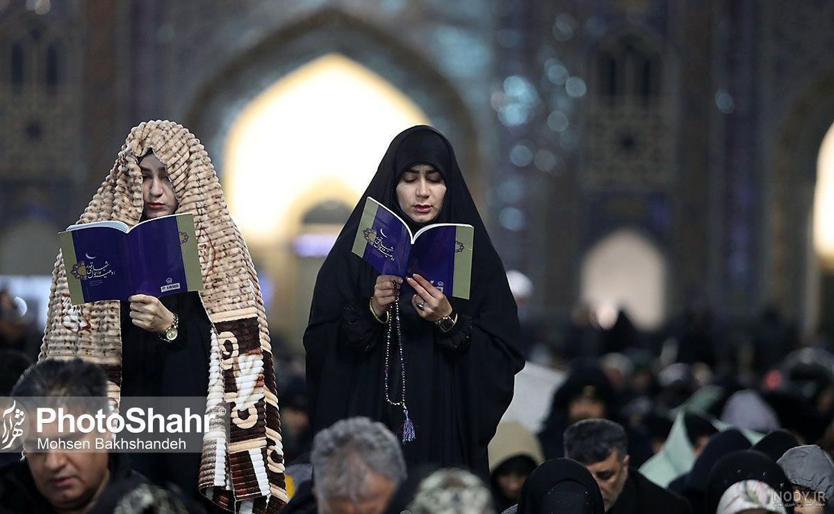 عکس حرم در شب قدر