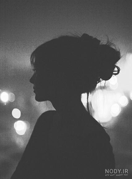 عکس نوشته تنهایی سیاه سفید