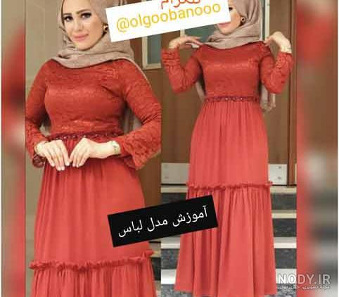 مدل لباس عروس چین دار lebas aros chin dar