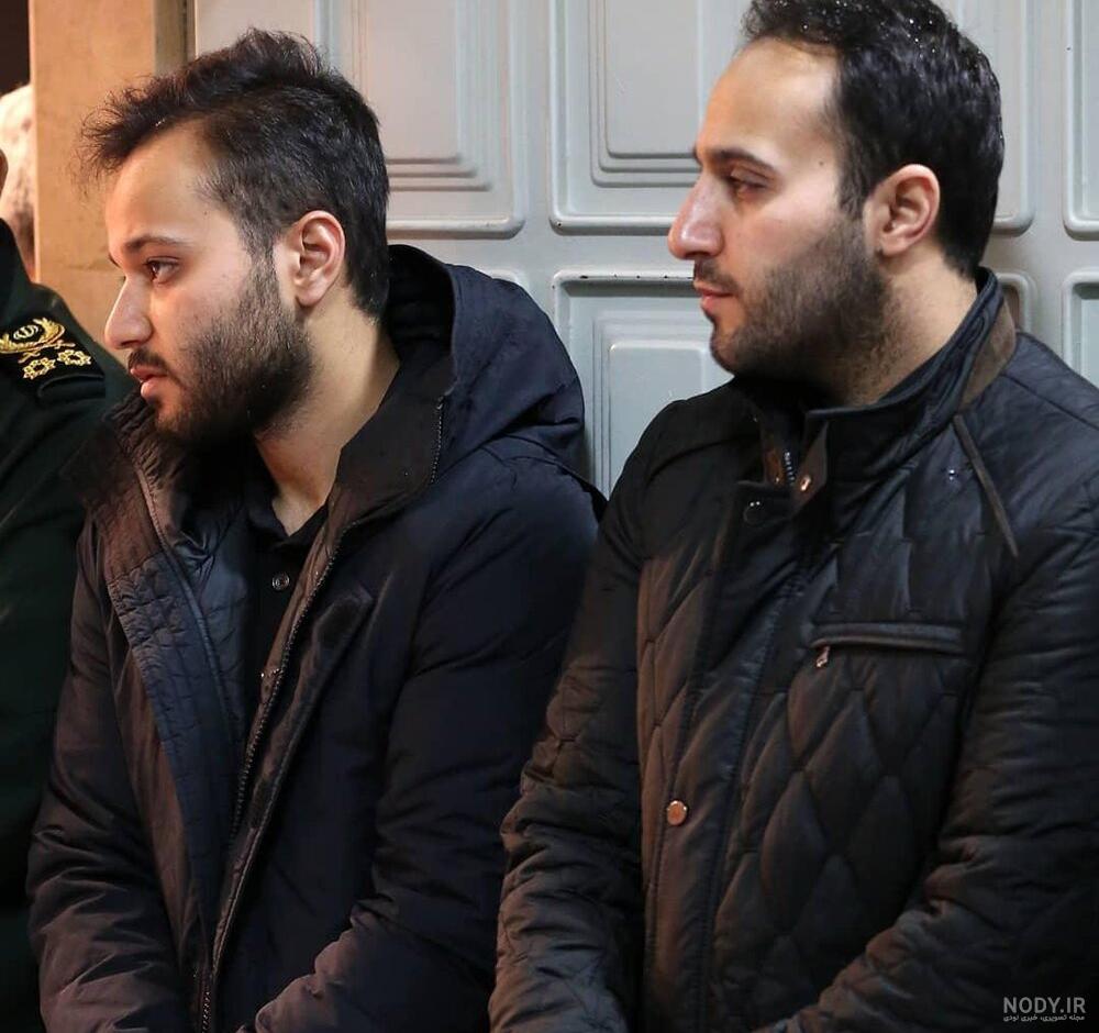 عکس/ فرزندان شهید پرویز کرم پور در مراسم تشییع