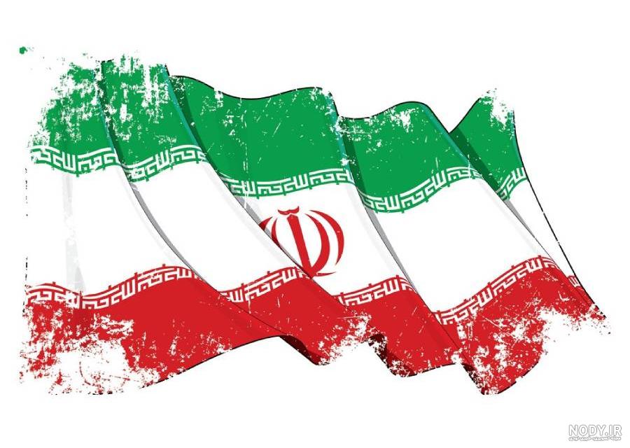 عکس پرچم ایران مواج