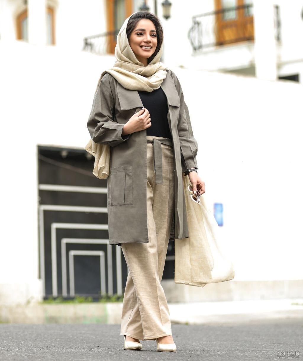 نکات طلایی ست کردن مانتو برای خانم‌های قد بلند+ عکس