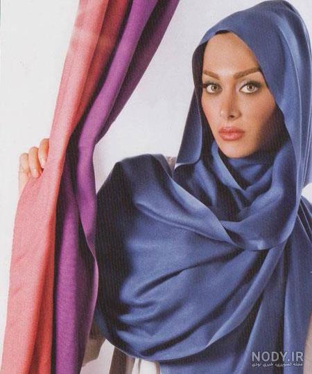 عکس شال روسری بافتنی