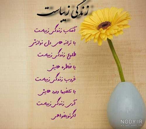 عکس نوشته پروفایل زندگی زیباست - عکس نودی