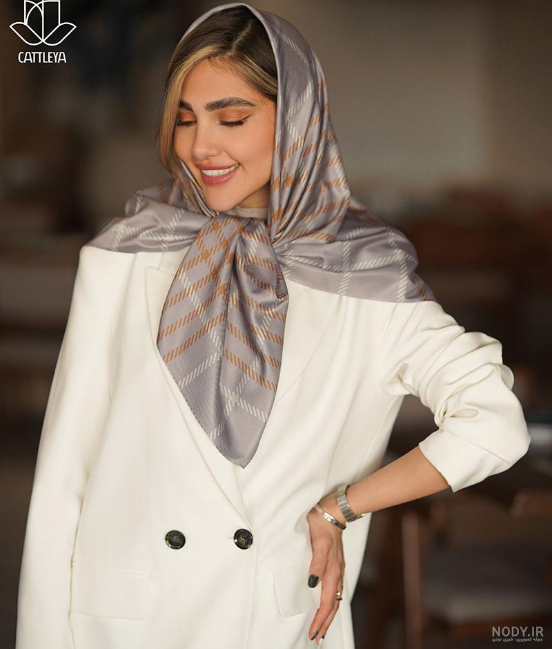 ۴۲ مدل شال و روسری جدید دخترانه و زنانه مجلسی و اسپرت نخی ۱۴۰۳
