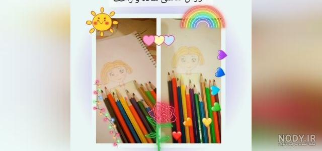 عکس ها و تصاویر | نقاشی لباس کیوت صورتی | باهوشک