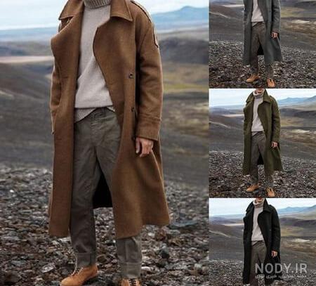 عکس پالتو بلند مردانه